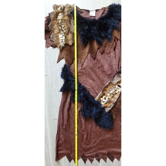 Caveman Costume Unisex Adult OS Halloween Outfit Faux Fur Rubies Club Tags Kmart - Picture 15 of 16
